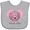 AC-Heather Grey, variant on Inktastic Doodle Mom Girls Baby Bib