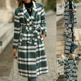 thumbnail image 2 of Vedolay Coat Women Open Front Fall Coat Work Women Winter Coat Green,L, 2 of 5