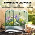 thumbnail image 4 of Outsunny Bac de Jardin Surélevé Galvanisé avec Cage de Culture, Jardinière en Métal, 4 of 10