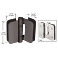 thumbnail image 3 of CRL ZUR010RB Oil Rubbed Bronze Zurich 01 Series 180 Degree Glass-to-Glass Outswing or Inswing Bi-Fold Hinge, 3 of 5