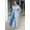 Sky Blue, variant on Solid Button Down long Shirt Dress (L, LimeGreen)