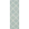 thumbnail image 1 of Safavieh Dhurries Light Blue Contemporary Rug - Runner 2'6" x 8', 1 of 3