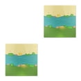 thumbnail image 3 of bedienty Plastic Building Bricks Baseplate Base Plate Board Platform Miniature Replacement Parts Presents Party Favors Accessories Grass Type 1 2Set, 3 of 6