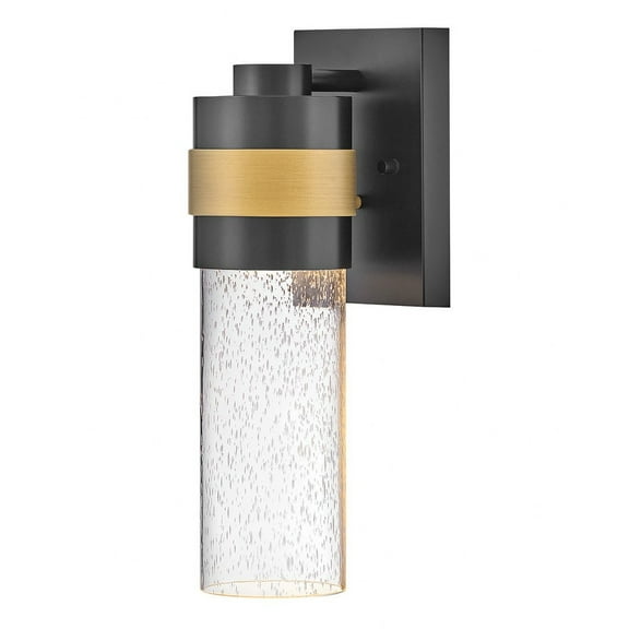 82040BK-LL-Lark-Albie - 7W 1 LED Outdoor Small Wall Mount Lantern-12.75 Inch Tall and 4.75 Inch Wide
