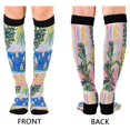 thumbnail image 4 of FORMRS Womens Knee High Socks Casual Long Thick Travel Daily Wear, 1 Pair, Yellow Seaside, 4 of 6