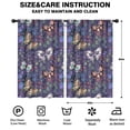 thumbnail image 2 of Blackout Kids Curtains,Flower and Butterfly Childrens Insulated Curtains Set Of 2,Bedroom Essentials,Toddler Room Decor 52"x84"(132x213cm), 2 of 4