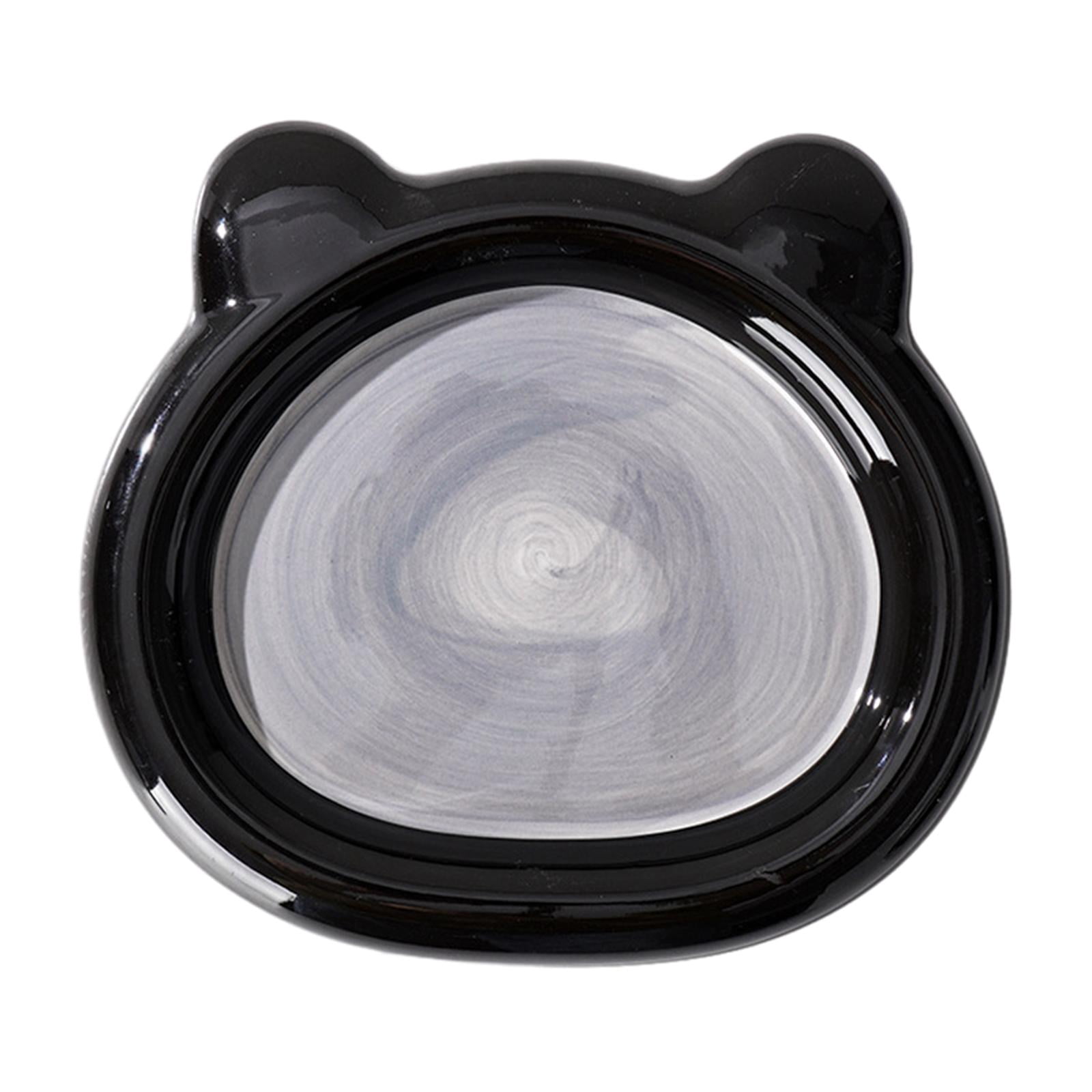 Fzaqwen Ceramic Cat Bowl Cat Bowl Non Slip Friendly Stable Portable Dog Feeding Dish for Bear Large