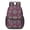 Paisley and Floral Purple Pattern, variant on Paisley and Floral Blue Pattern 17" Waterproof Oxford School Backpacks for Teens, S-Shape Padded Straps, for School, Travel, Hiking, Camping