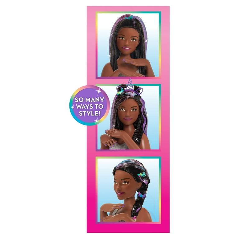 Barbie rainbow store sparkle hair walmart