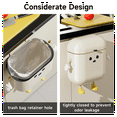 thumbnail image 4 of 3.2gal/12L Compost Bin Kitchen for Counter Top or , Plastic Hanging Trash Can with Lid, Wall Mounted, 4 of 8