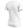 thumbnail image 3 of Women's White Philadelphia Eagles Free Line V-Neck T-Shirt, 3 of 3