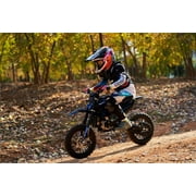 MotoTec Thunder 50cc 2-Stroke Kids Gas Dirt Bike Red