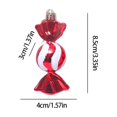 thumbnail image 3 of 6 pc Sweet Candy Drop Christmas Ball Ornament Indoor/Outdoor Christmas Tree Decoration Fall Wedding Birthday Halloween Thanksgiving Christmas Holiday Decor, 3 of 7