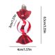 thumbnail image 3 of Adornos navideños, adornos navideños, regalos navideños, bola navideña, colgante pequeño decorativo especial, plástico galvanizado, pintado, rojo, caramelo, estrella hexagonal, objetos decorativos, 3 of 7
