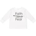 thumbnail image 3 of Inktastic Faith Over Fear with Laurels Boys or Girls Long Sleeve Toddler T-Shirt, 3 of 5