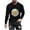 15Black, variant on Fashionable Men's Printed Top With Long Sleeved Round Neck And Smiling Face Printed Top Long Sleeve Round-Neck Blouses & Shirts