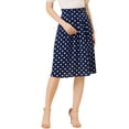 thumbnail image 5 of Allegra K Women's Belted Elastic Waist Vintage A-Line Midi Skirt, 5 of 6