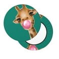 thumbnail image 2 of Disketp Funny Giraffe Blowing Bubble Funda Redonda para Taburete, Funda de Cojín para Silla de Bar Suave y Elástica-13 inch, 2 of 7