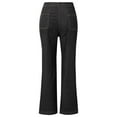 thumbnail image 5 of EDFBUYKRS Female Women Pants Casual Womens Dress Pants for Work Tall Women's 2026 Loose Wide Leg Large Size Casual Washed Button Micro Horn Jeans Women's Casual Pants Xs, 5 of 7