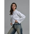 thumbnail image 2 of Women'S Oversized Sweaters Fuzzy Chunky Warm Pullover Sweater White L, 2 of 8