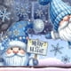 thumbnail image 1 of Hot6sl Ofertas Del Día Fondo de Decoración para Escape de Centro Comercial Navideño con Papá Noel Azul, 1 of 5