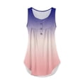 thumbnail image 3 of NAMTYQX Button Down Shirts for Women Pattern Trendy Ruched Plus Size Sleeveless Loose Fit Casual Summer Tops for Teens Light Pink Size 5XL, 3 of 5