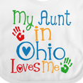 thumbnail image 4 of Inktastic My Aunt in Ohio Loves Me Boys or Girls Baby Bib, 4 of 4