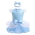 thumbnail image 1 of Vestido de disfraz elegante con diseño de princesa Daisy para bebés de 6 a 9 m, 1 of 5