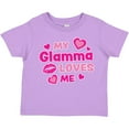 thumbnail image 3 of Inktastic Valentine's Day My Glamma Loves Me Hearts and Lips Boys or Girls Toddler T-Shirt, 3 of 5