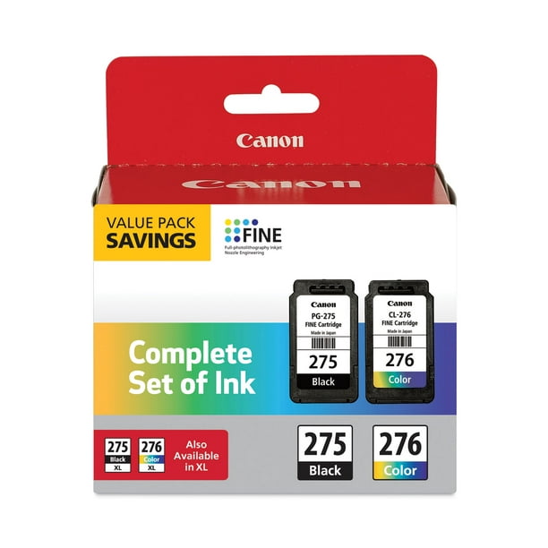 Canon PIXMA TS3522 All-In-One Wireless InkJet and Canon PG-275/CL-276 Ink Cartridge Multi Pack - Walmart.com