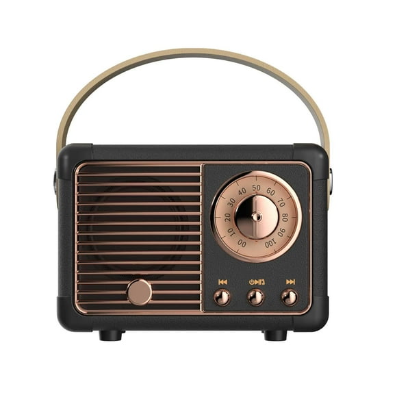 Altavoz Bluetooth Dosmix Retro Vintage Decor Negro