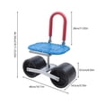 thumbnail image 5 of LOYALHEARTDY Adjustable Height Garden Cart Rolling Stool with Swivel Seat and 2 Wheels, 5 of 12