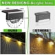 thumbnail image 2 of Solar Outdoor Garden Light,led Outdoor Wall Light,6pack Warm White+RGB Color, Solar Fence Lights for Wall, Fence, Deck, Garden, Step, Stairs (6), 2 of 5