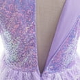 thumbnail image 6 of Girls Princess Dress Female Sequins Puff Sleeve Birthday Fancy Dress Up for 3-9Y, 6 of 7