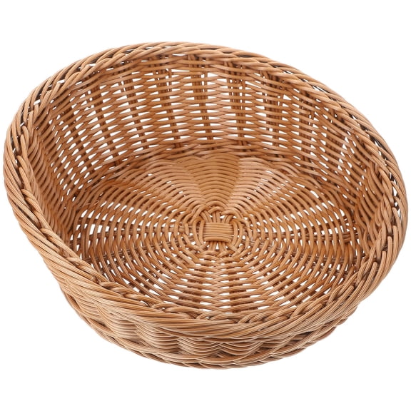 MLINS Woven Fruit Basket Reusable Snack Storage Holder Kitchen Vegetable Storage Basket Small