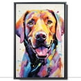 thumbnail image 2 of Labrador Retriever Canvas Wall Art Famous Oil Paintings Monets Watercolor Dog Canvas Funny Dog Canvas Floral Print Abstract Farmhouse Gallery Aesthetic Room Decor for Bedroom Bathroom, 2 of 6
