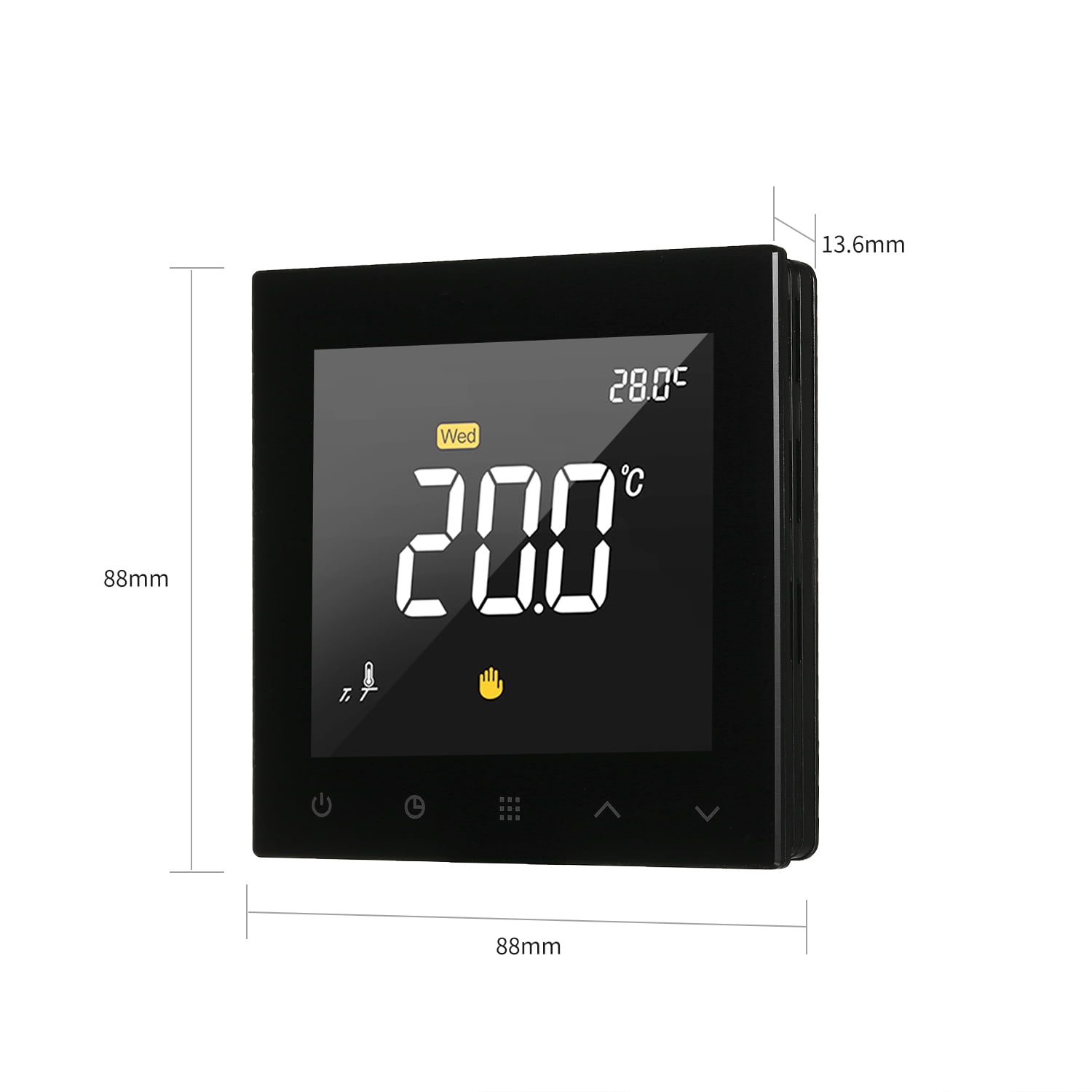 Nuheat Home Radiant Floor Heating Dual Vole Programmable Thermostat By