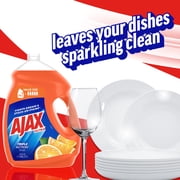 Ajax Ultra Triple Action Dishwashing Liquid Dish Soap, Orange Scent, 145 Fluid Ounce