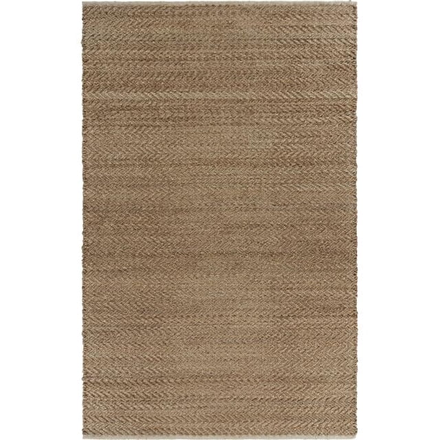 LR Resources NATUR03379BTW7999 Jute Naturel avec Tapis de Filetage à Chevrons Détaillé