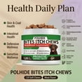 thumbnail image 5 of POLHIDE Allergy Probiotic Chews for Dogs, Yeast & Itch Relief, Skin Coat & Gut Health, 3 Billion CFU, Pork Flavor, 120 Count, 5 of 12