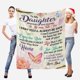thumbnail image 2 of LHSHID Personalized Name Blanket Love Letter to My Daughter from Mom & Dad I Love You Forever and Always Soft Warm Bed Blanket Gift, 2 of 5
