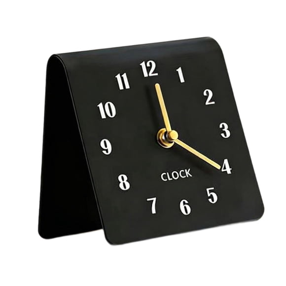Fengbin Desk Analog Clock Desktop Clock Creative Silent Small Non Ticking Decorative for