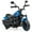 Blue, variant on Costway 6V Kids Electric Motorcycle with Training Wheels LED Headlights Music Board Blue