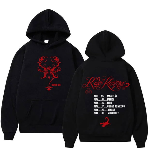 Cantante Kenia Os 2026 álbum música Fans sudaderas con capucha hombres mujeres Casual sudaderas Hip Hop jerseys de gran tamaño adolescentes ropa Unisex