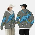 thumbnail image 6 of Easygdp Fun Riding Dinosaur Lightweight Long Sleeve Sun Shirt Sports long-Sleeved Sun Protective Clothing, Quick Drying Breathable - XX-Large, 6 of 9