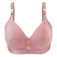 thumbnail image 5 of Hfnxid Everyday Bras for Women Front Close Snap Builtup Sports Push Up Wire Free Bras Daisy Bra Women Large Size Underwire, 5 of 5