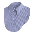 thumbnail image 4 of Corbata falsa , práctica, cómoda, fácil de usar, versátil, tipo camisa corta Rayas azules, 4 of 8