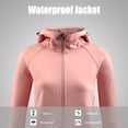 thumbnail image 3 of Chaqueta a prueba de viento para mujer, cálida, antiestática, impermeable, con capucha, cómoda, para viajes de senderismo, 3 of 7