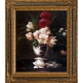 thumbnail image 1 of Tori Home Peonies in a Vase by Edouard Manet Framed Painting Print on Wrapped Canvas, 1 of 1