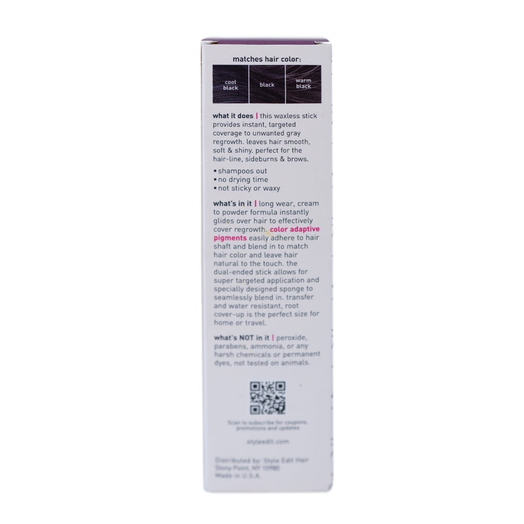 Style Edit Root Cover Up Stick Instant Root Concealer Black 0.11 oz